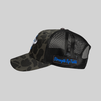 STRENGTH BY FAITH Camouflage Trucker Hat