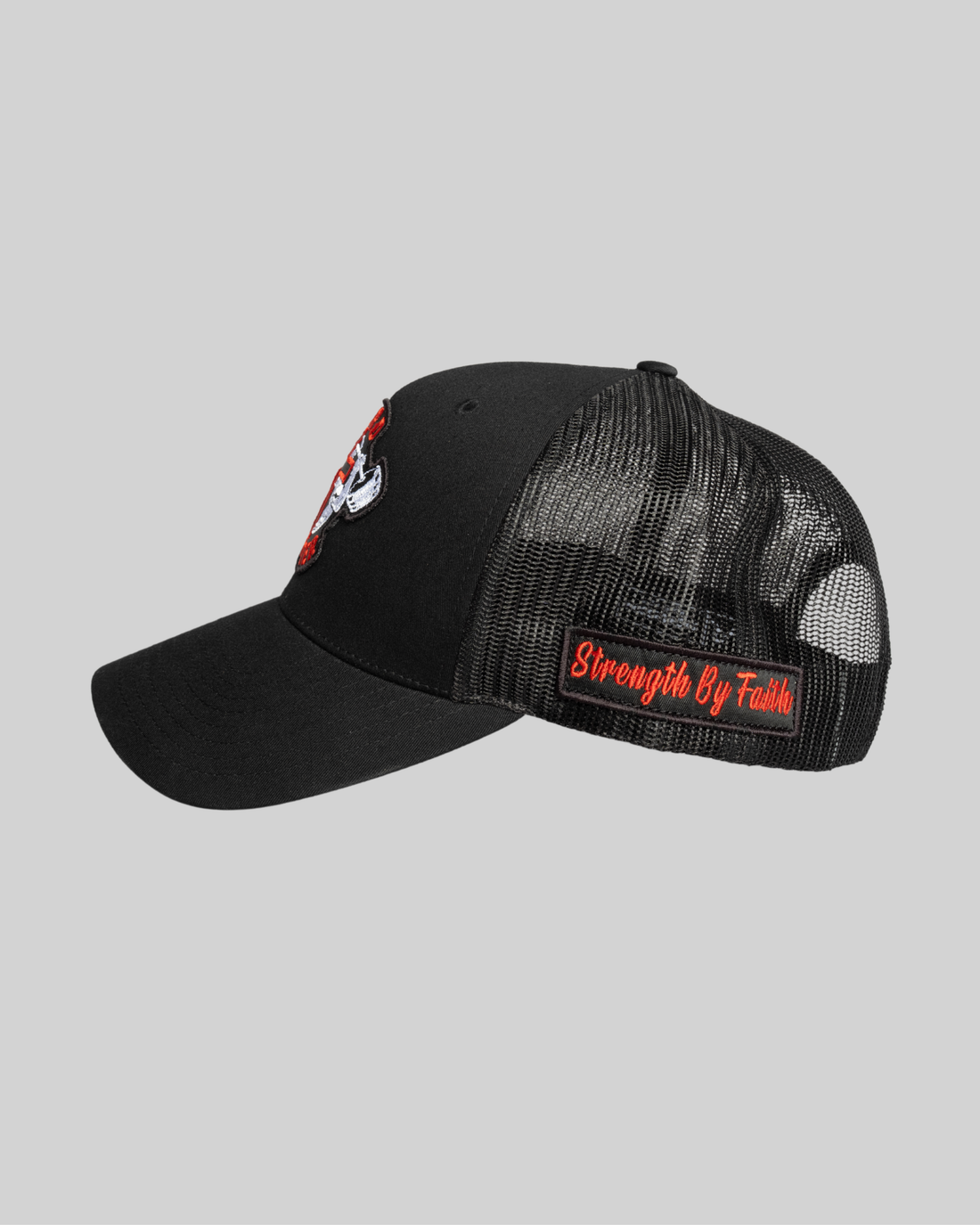 STRENGTH BY FAITH Trucker Hat